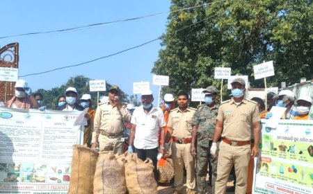 ଦିଗପହଣ୍ଡି ବନ ବିଭାଗ ପକ୍ଷରୁ ପ୍ଲାଷ୍ଟିକ ମୁକ୍ତ ସଚେତନତା ଅଭିଯାନ